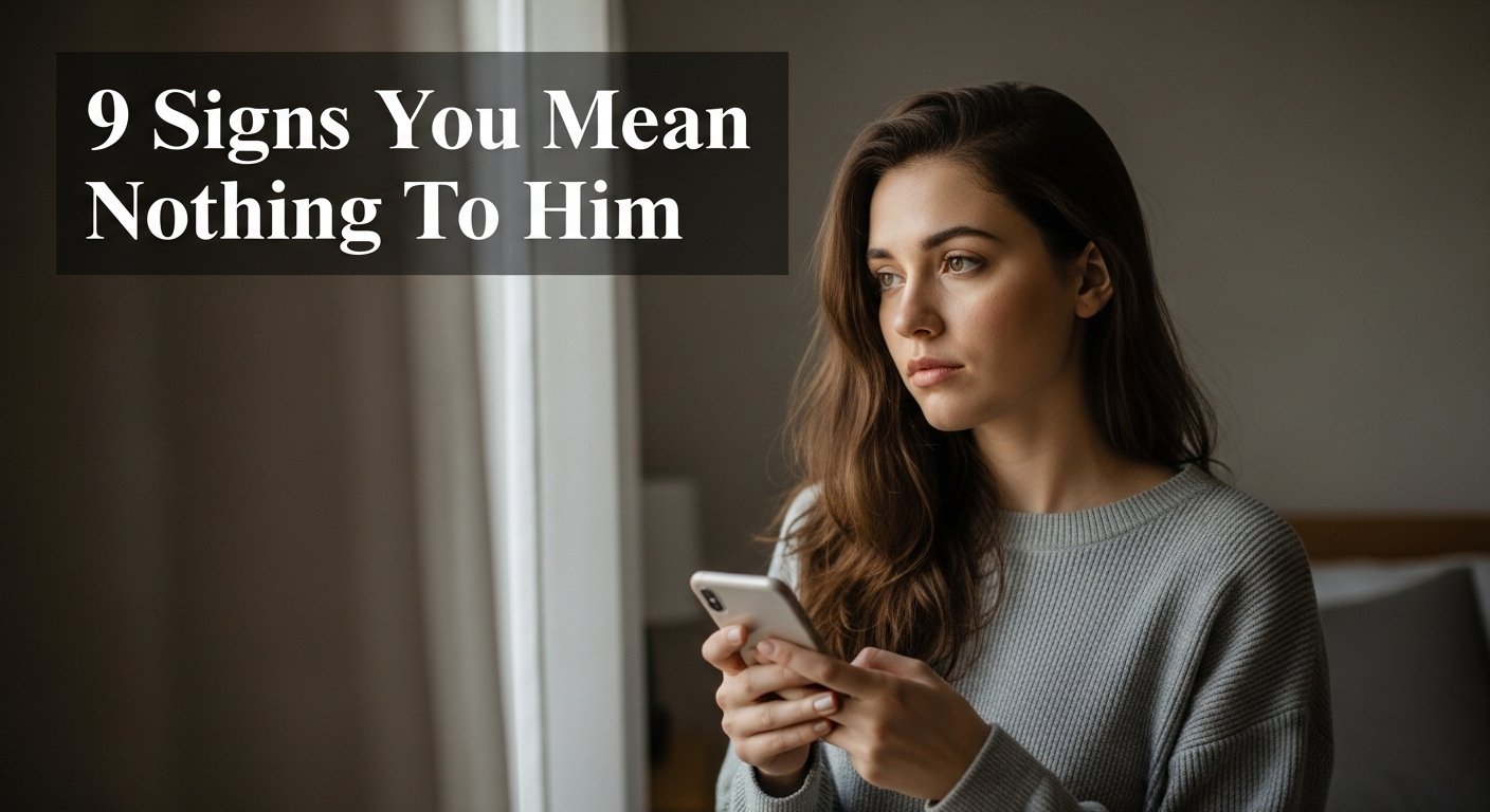 Sad woman holding phone near window symbolizing one-sided relationship and emotional neglect