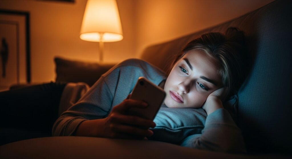 Woman always texting first in relationship feeling emotionally exhausted